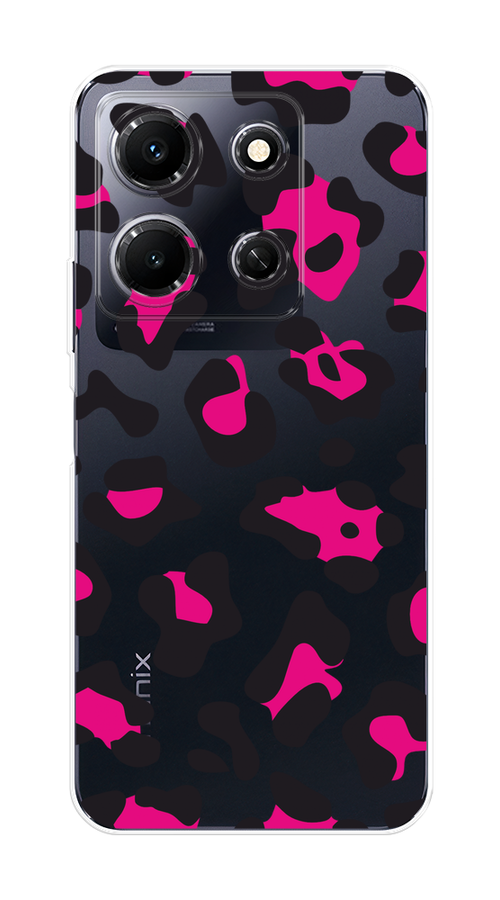 

Чехол Homey на Infinix Note 30i "Pink cow spots", Черный;розовый, 3104350-1