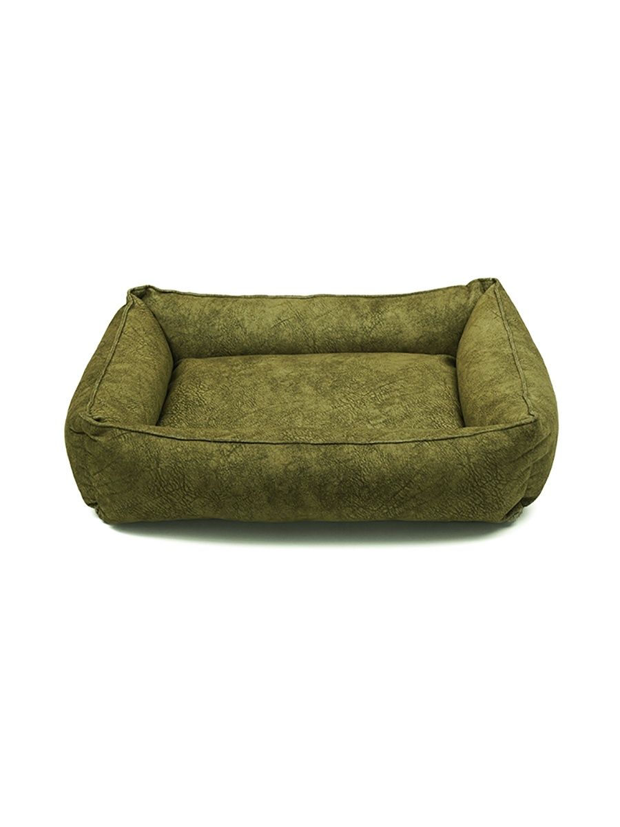 Лежанка для собак Салика зеленая, смесовая ткань, синтепух, 50х40х15 см