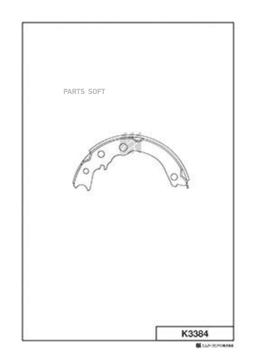 

Тормозные колодки Kashiyama барабанные стояночного тормоза K3384