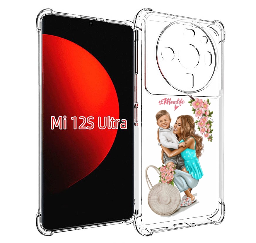 

Чехол MyPads Momlife для Xiaomi 12S Ultra, Прозрачный, Tocco