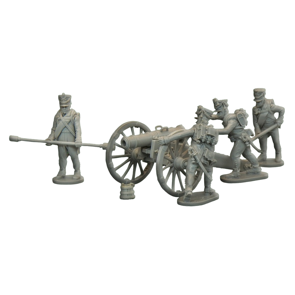

020.12АП Русская артиллерия: 1/2-пудовый единорог с расчтом 1805-1812