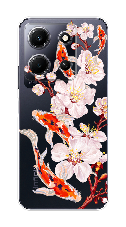 

Чехол Homey на Infinix Note 30i "Карпы и сакура", Оранжевый;розовый;бежевый;прозрачный, 3104350-1