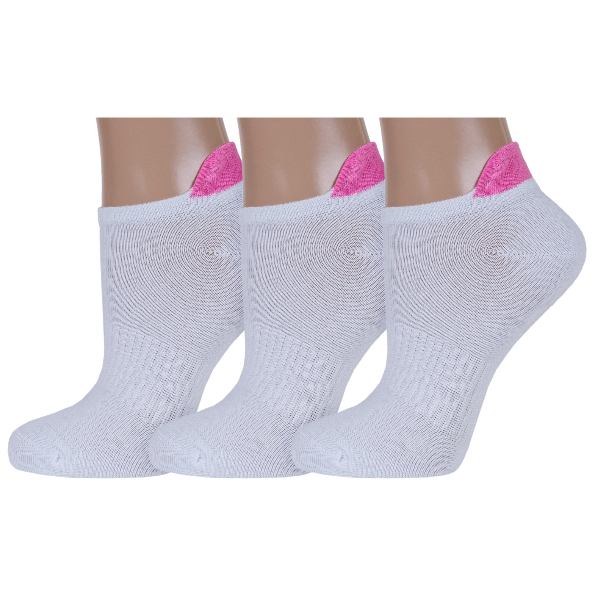 

Комплект носков женских Rusocks 3-Ж3-23758 розовый; белый 23-25, 3-Ж3-23758