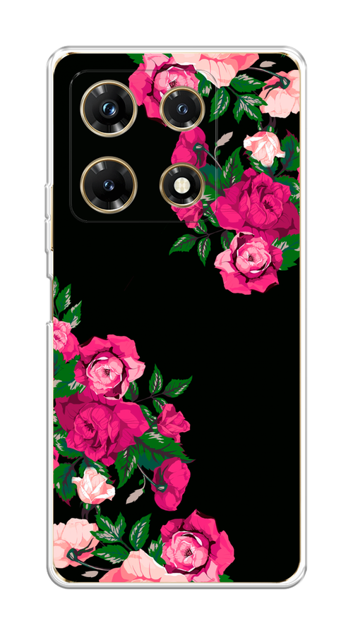 

Чехол Homey на Infinix Note 30 Pro "Розы фуксия", Черный;розовый;зеленый, 3104550-1