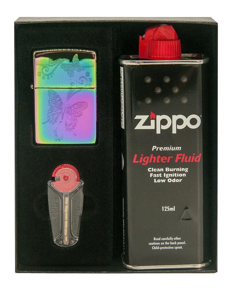 

Набор ZIPPO: зажигалка 28442 бензиновая, топливо, кремний для зажигалки, 28442