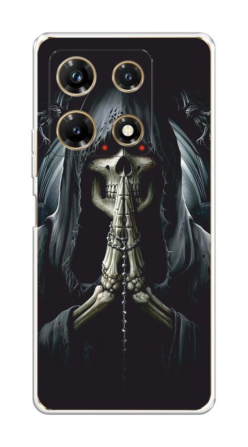 

Чехол Homey на Infinix Note 30 Pro "Молитва", Серый, 3104550-1
