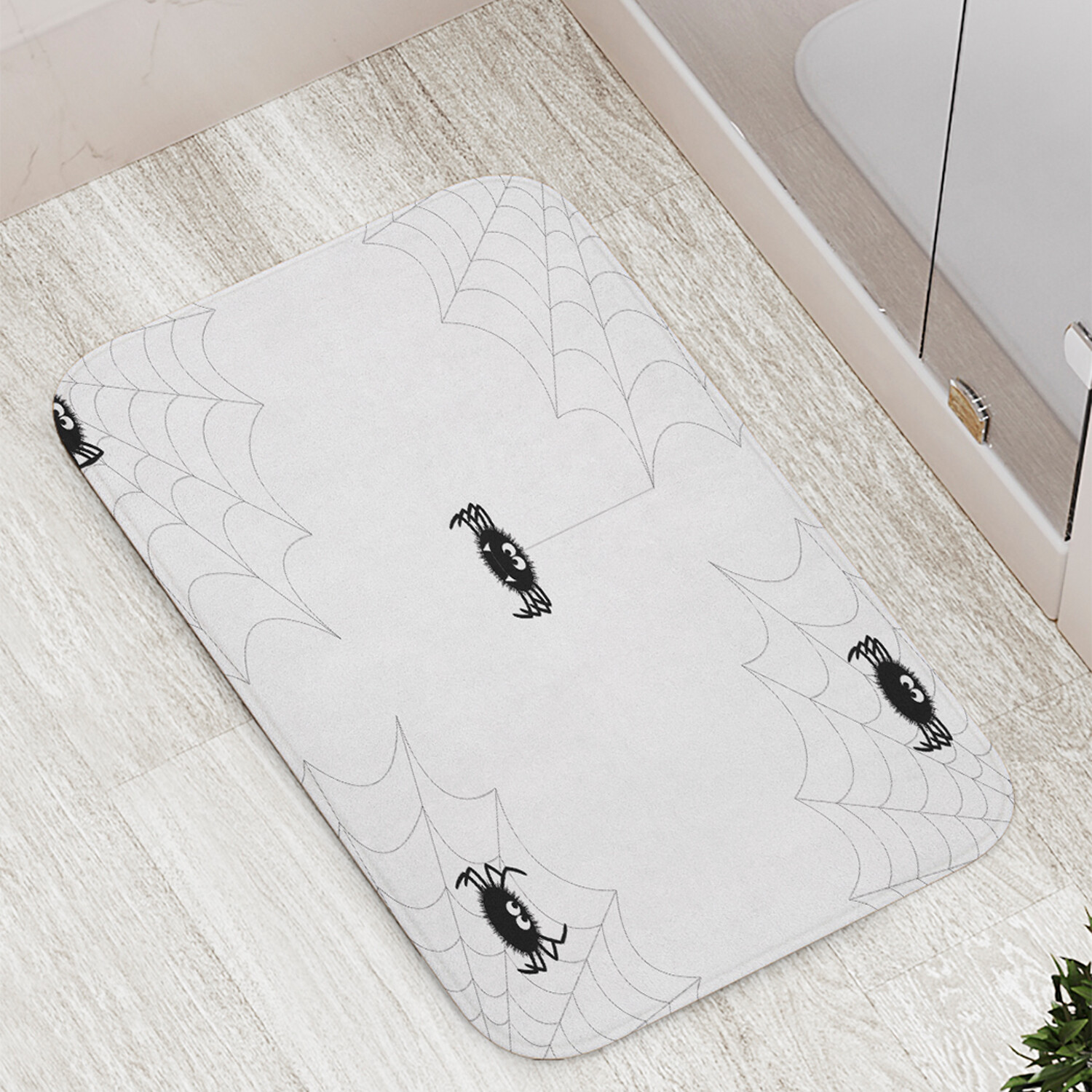 

Коврик противоскользящий JoyArty "Пауки настороже" для ванной сауны бассейна 77х52 см, Пауки настороже