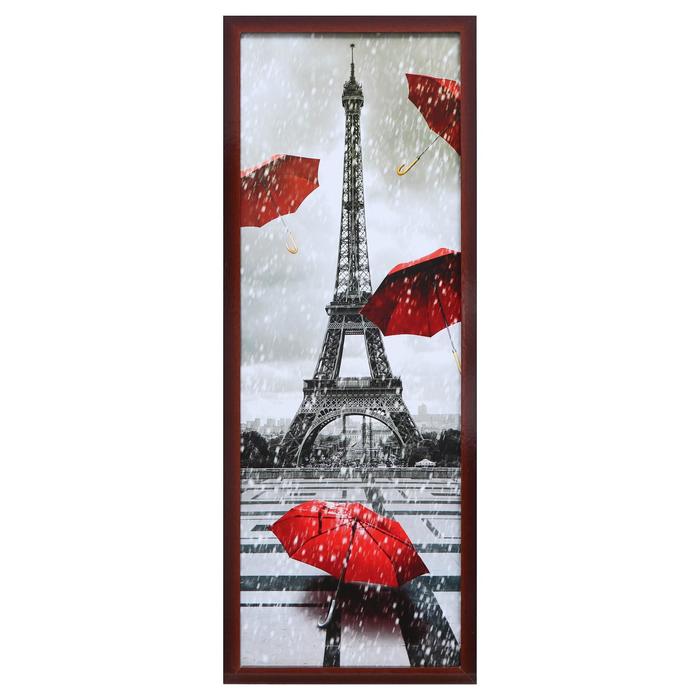 

Картина "Красные зонтики" 42x106 см рамка микс