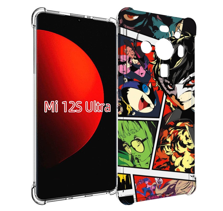 

Чехол MyPads Persona 5 art для Xiaomi 12S Ultra, Прозрачный, Tocco
