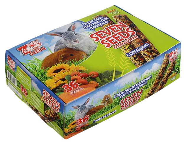 Зерновые палочки для грызунов Seven Seeds Show Box с овощами 36 шт