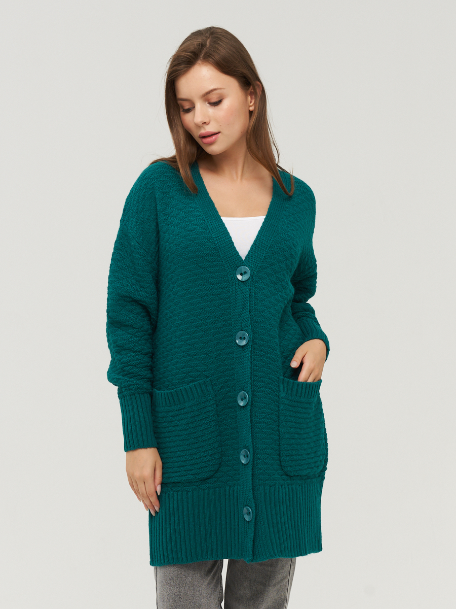 

Кардиган женский VAY 222-1700 зеленый 52 RU, 222-1700