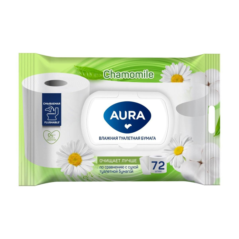 Влажная туалетная бумага Aura Nice 72 шт лист для монет формат оптима 200 х 250 мм на 35 ячеек 35 х 35 мм