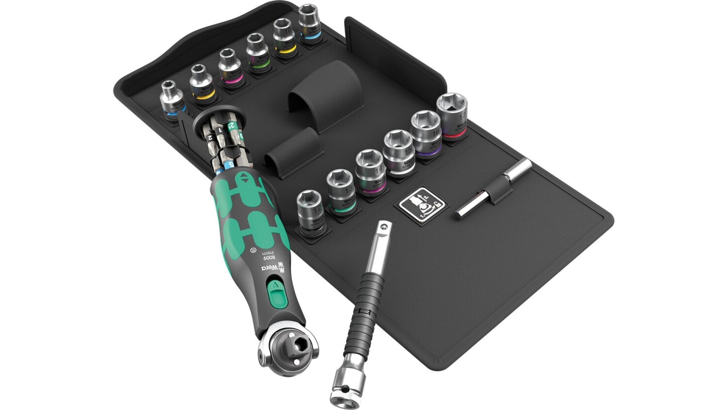 Трещетка WERA с магазином для битов Zyklop Pocket Set 3 27 пр WE-004284 27377₽