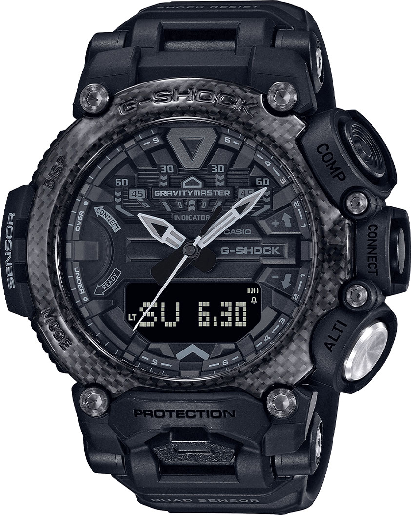 фото Японские спортивные наручные часы casio g-shock gr-b200-1ber с хронографом