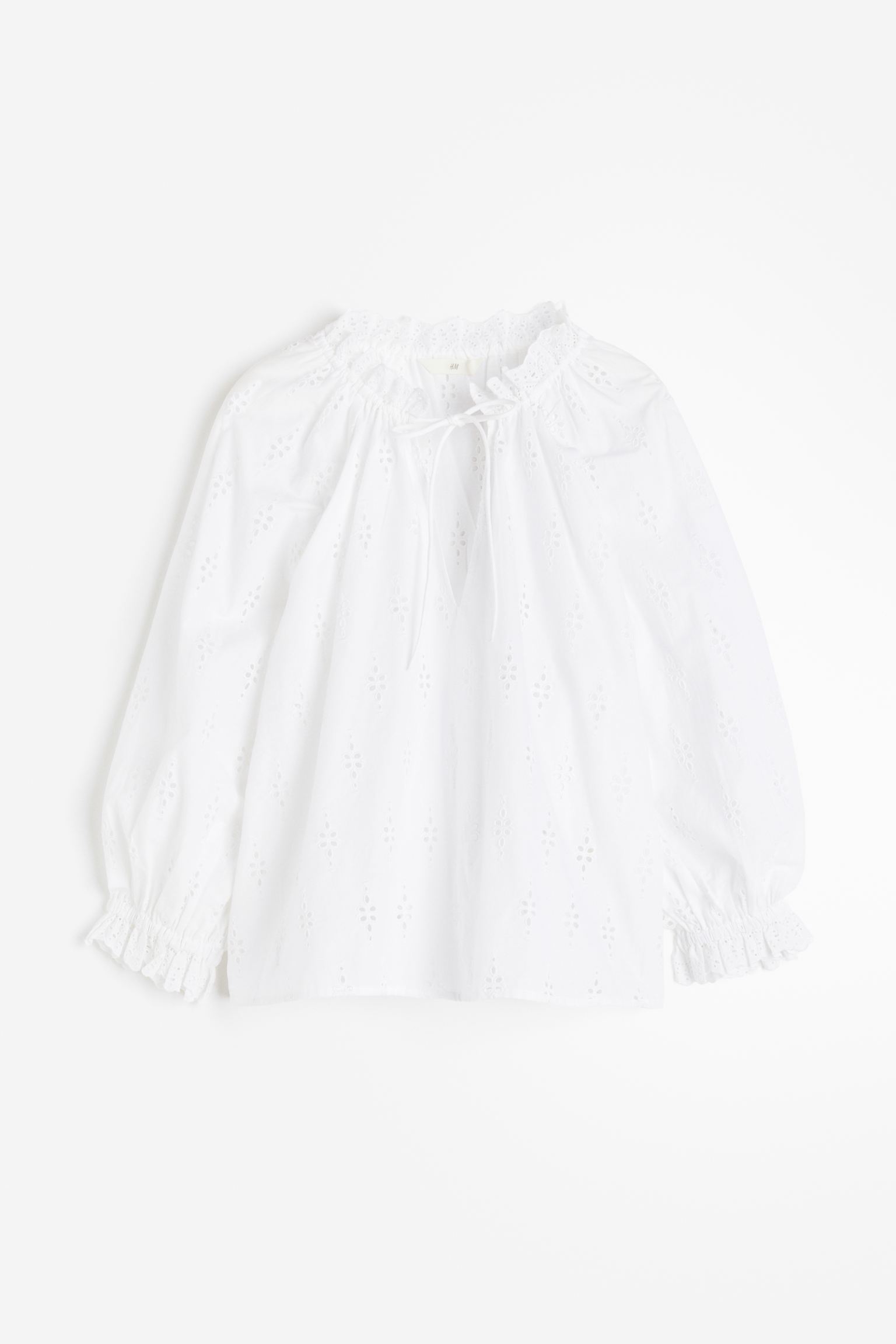 Блуза женская H&M 1178433001 белая 2XL (доставка из-за рубежа)
