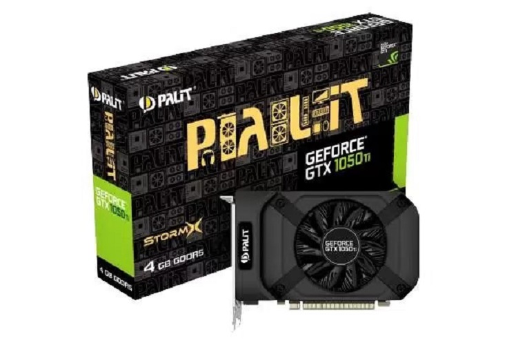 

Видеокарта Palit NVIDIA GeForce GTX 1050 Ti StormX (NE5105T018G1-1070F), Черный, GeForce GTX 1050 Ti StormX