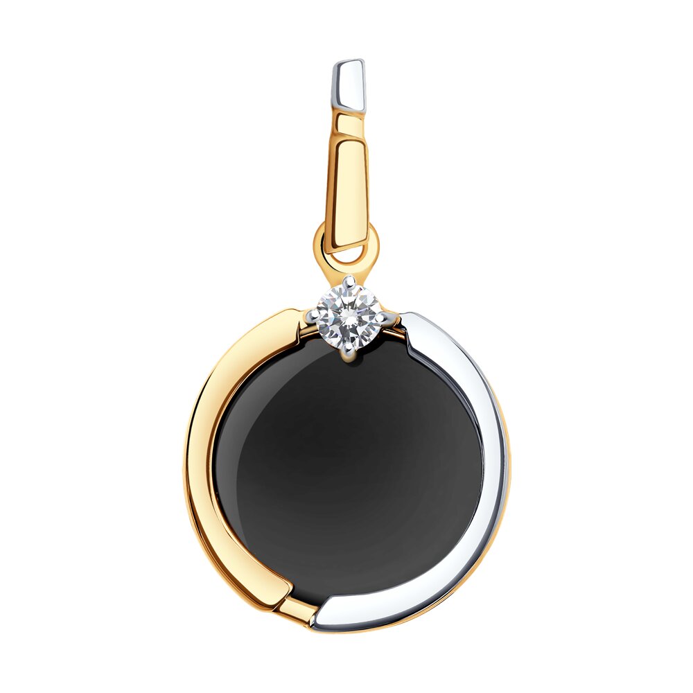 

Подвеска из красного золота Diamant 51-330-01871-1, фианит\агат, 51-330-01871-1