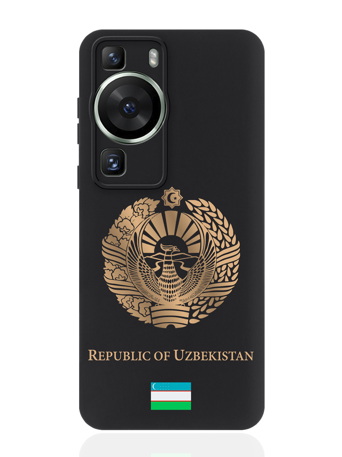 Чехол для смартфона Huawei P60 Золотой Герб Узбекистана
