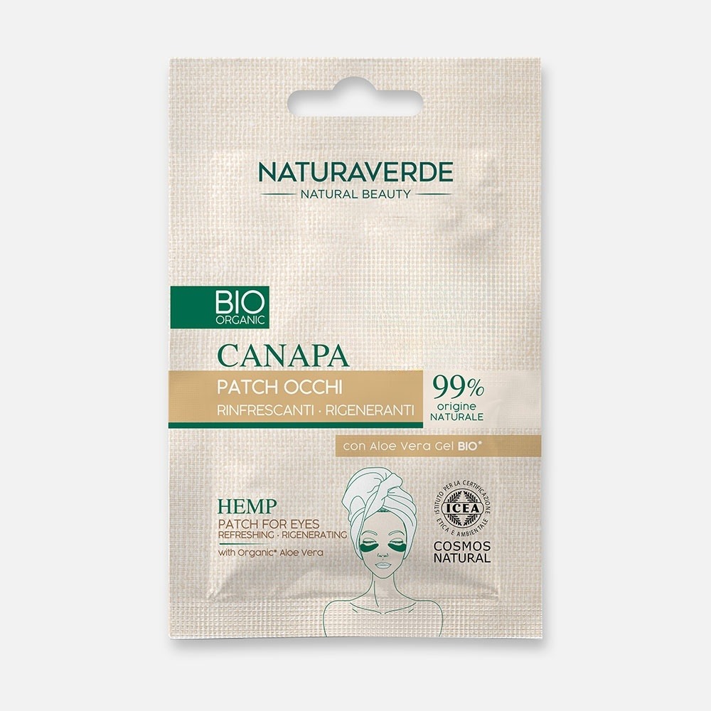 Патчи для глаз NATURAVERDE Bio Organic конопляные увлажняющие 1 пара 533₽