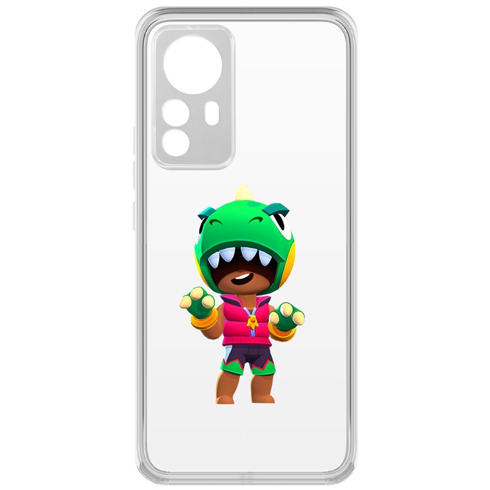 

Чехол-накладка Brawl Stars-Дино Леон для Xiaomi 12 Pro, Прозрачный