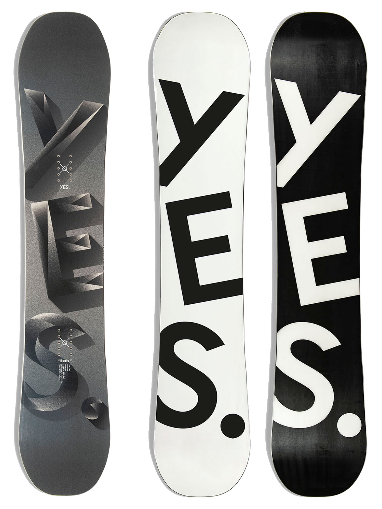 

Сноуборд Yes Basic (См:159W) 2023-24, Белый;серый;черный, Basic
