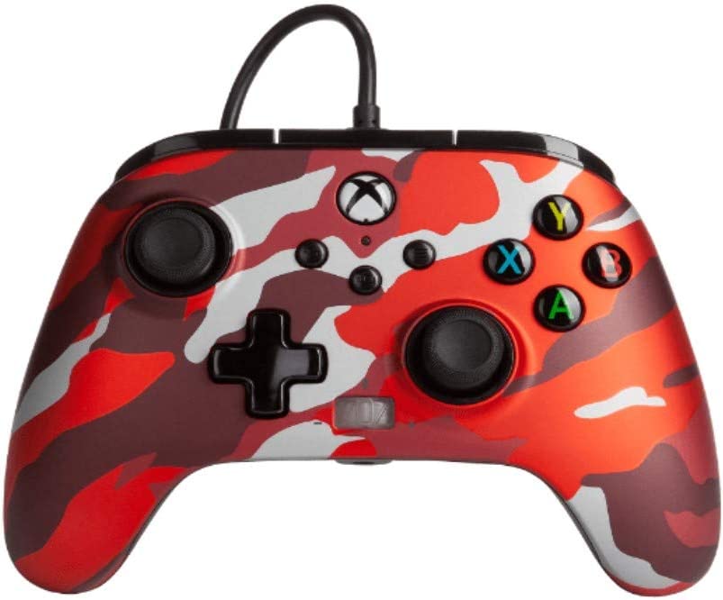 фото Геймпад проводной powera 1518910-01 camouflage red оригинал (xbox one/series x/s/pc)