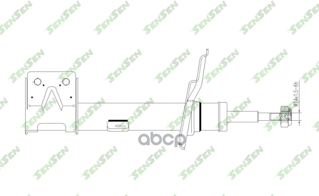 Амортизатор Передний Левый Газ., Citroen Berlingo, Peugeot Partner 1.6/1.6 Hdi С 08Г. Sens