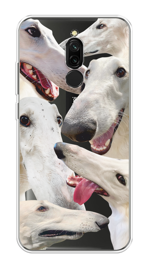 

Чехол на Xiaomi Redmi 8 "Собака с длинным носом", Белый;бежевый;розовый, 37150-1