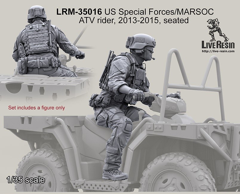 

LRM35016 US Special Forces/MARSOC ATV rider 2013-2015 , seated