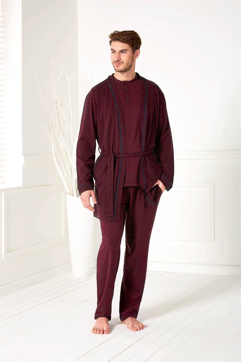 

Пижама мужская Doreanse 4500 бордовая 2XL, Бордовый, 4500