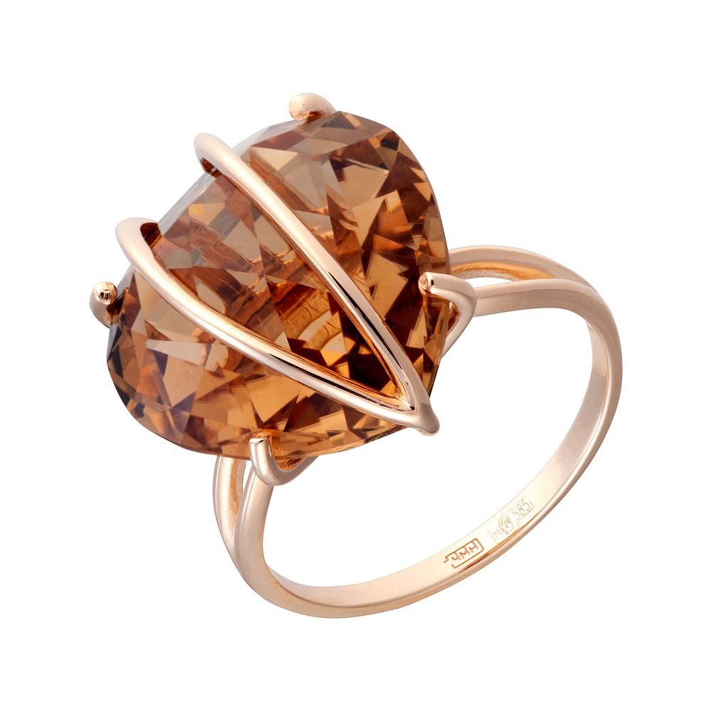 

Кольцо из золота c цитрином ALORIS Кольцо 1982Ц р. 18.5, Кольцо 1982Ц