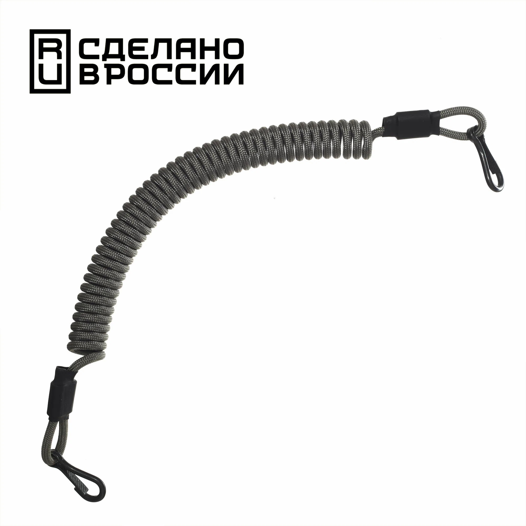 

Страховочный тренчик из паракорда с карабинами (grey), Серый, тренчик из паракорда с карабинами grey