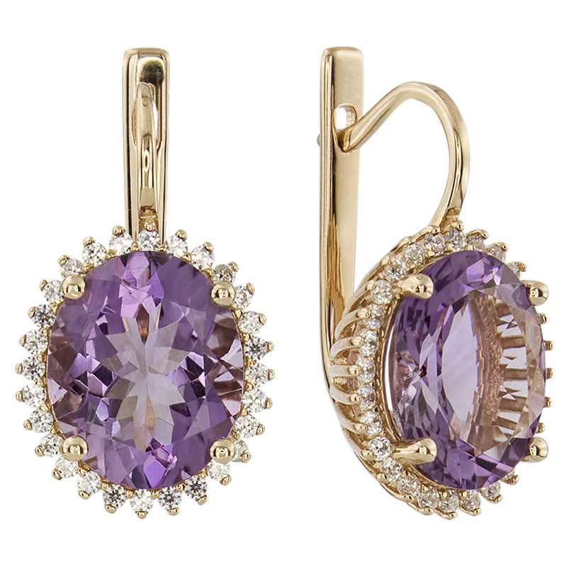 

Серьги из золота c аметистом ALORIS Серьги 839АКц, Серьги 839АКц