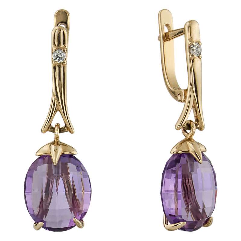 

Серьги из золота c аметистом ALORIS Серьги 990АКц, Серьги 990АКц