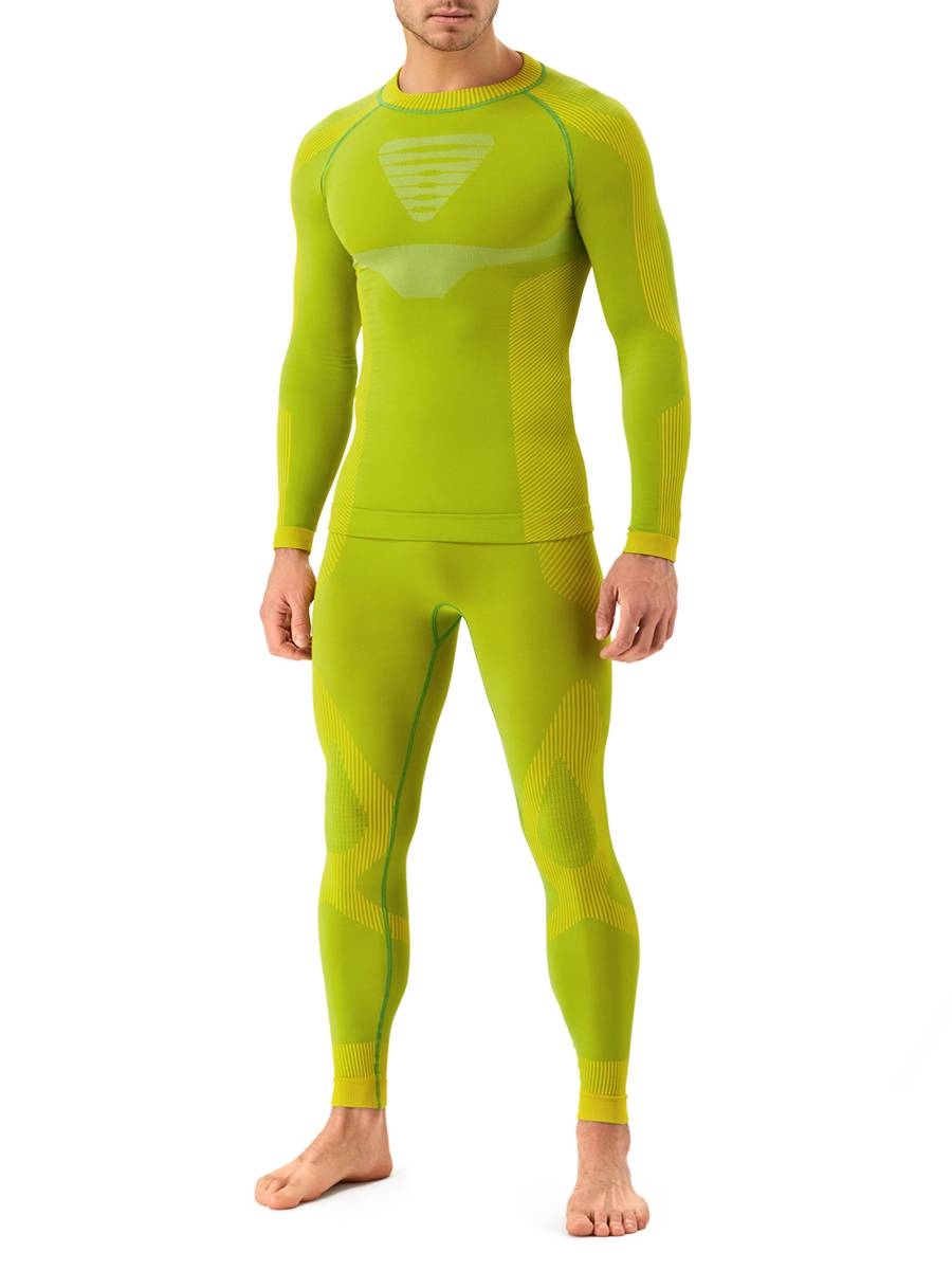 

Термобелье мужское TLP 003+термофуфайка TLS 003 2XL, green-yellow
