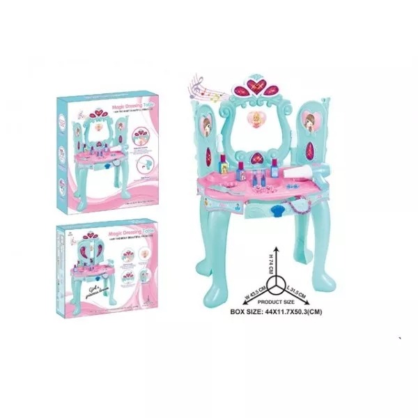 фото Shantou набор игровой туалетный столик д/девочек, на бат. свет+звук, с зеркалом 3310 shantou gepai