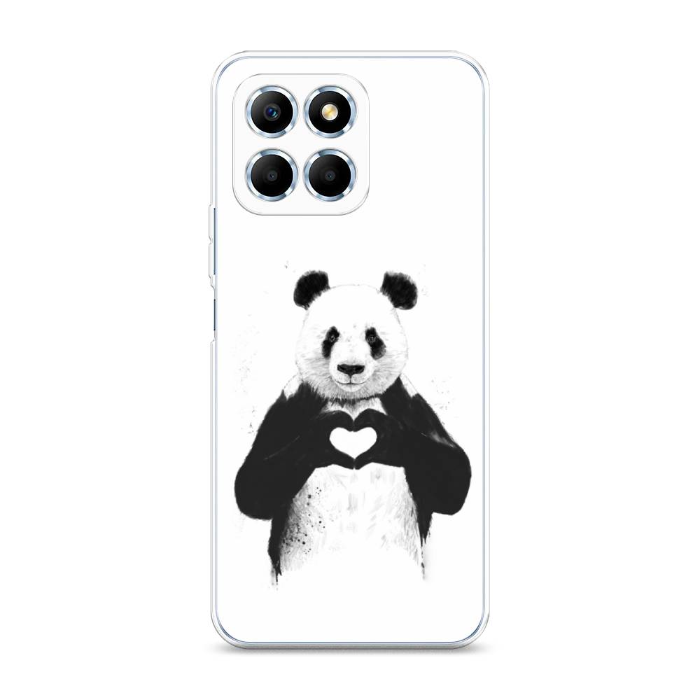 

Чехол Awog 6109550-10 для Huawei X6 "Панда love", Серебристый, 6109550-10