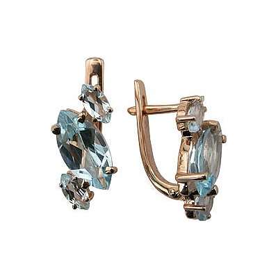 

Серьги из золота c голубым топазом ALORIS Серьги 785Т, Серьги 785Т
