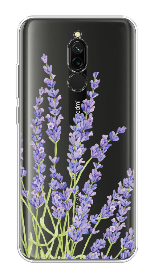 

Чехол на Xiaomi Redmi 8 "Лавандовые стебли", Фиолетовый;зеленый, 37150-1