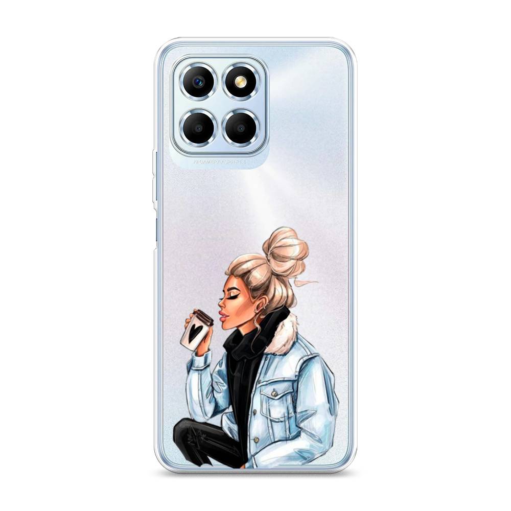 

Чехол Awog 6109550-7 для Huawei X6 "Cute girl", Бежевый;черный;голубой, 6109550-7