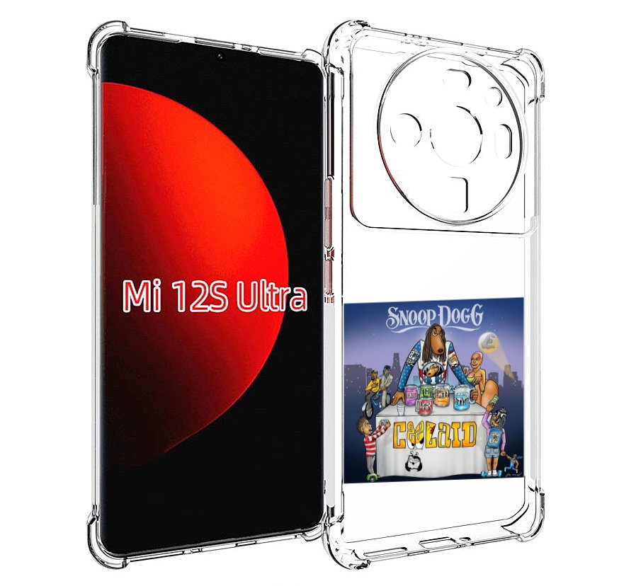 

Чехол MyPads Snoop Dogg COOLAID для Xiaomi 12S Ultra, Прозрачный, Tocco