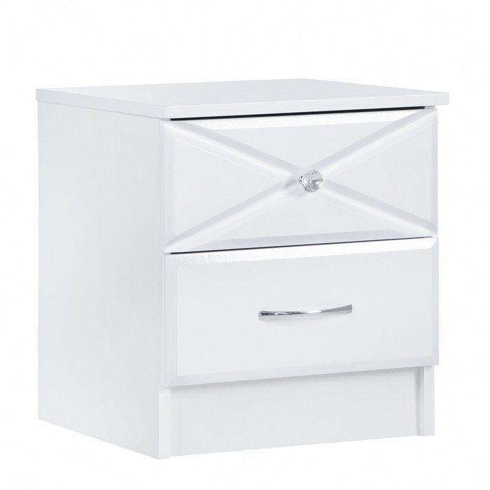 

Тумба прикроватная Севиль МДФ, Белый/Белый глянец