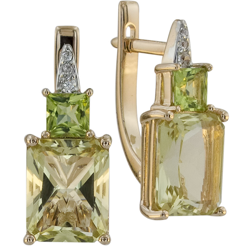 

Серьги из золота c цитрином ALORIS Серьги 1831ХЦКц, Серьги 1831ХЦКц