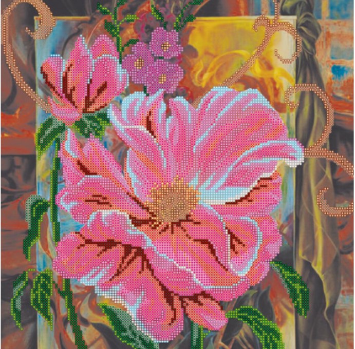 

Схемы для вышивания бисером Каменный цветок АС-208, 30x30 см от Абрис Арт