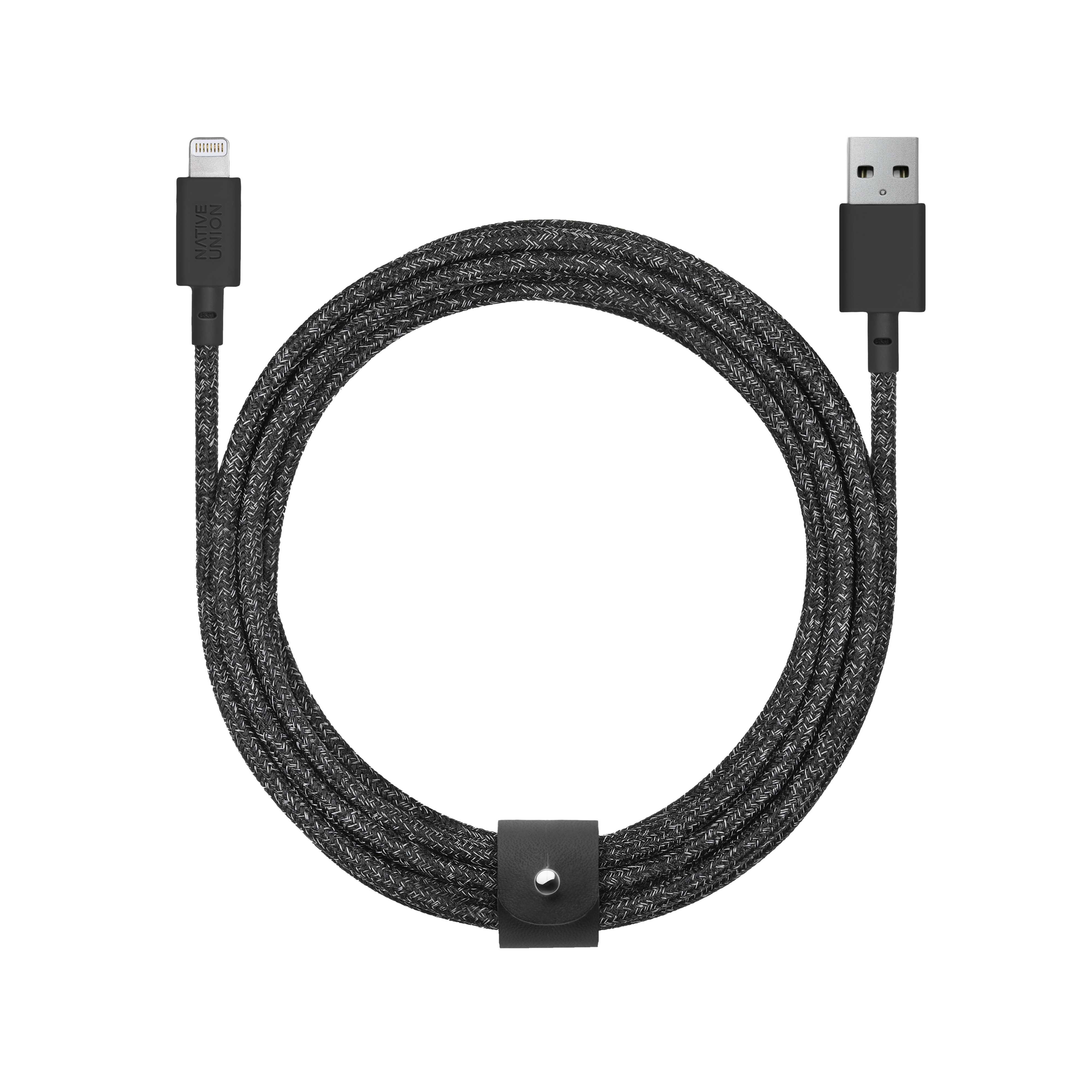 Кабель USB - Lightning Native Union Belt Cable 3 м черный