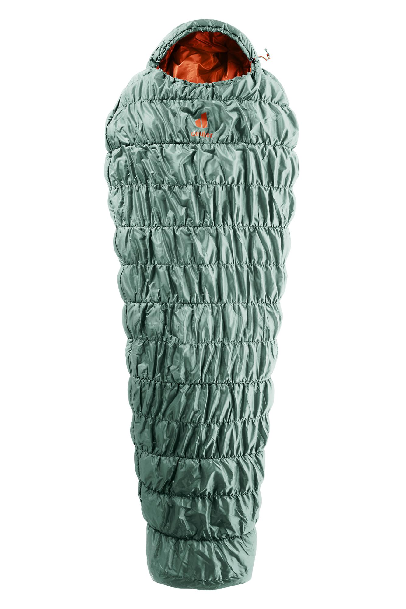 Спальник Deuter Exosphere +4° El Left Sage-Paprika (Б/Р) 2024