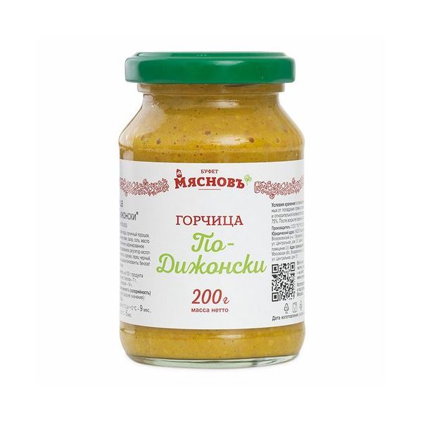 

Горчица МясновЪ БУФЕТ по-дижонски 200 г