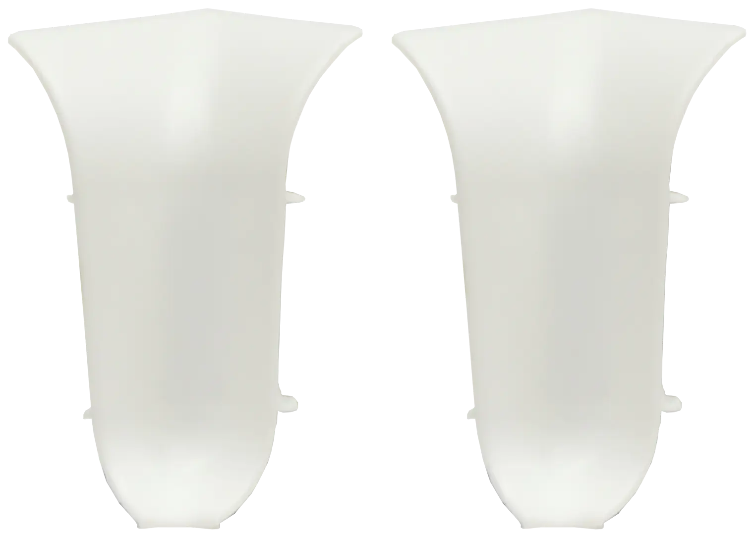 Угол для плинтуса внутренний Artens белый 55 мм 2 шт.