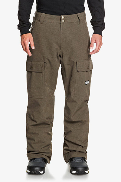 фото Мужские сноубордические штаны code shell, коричневый, xl dc