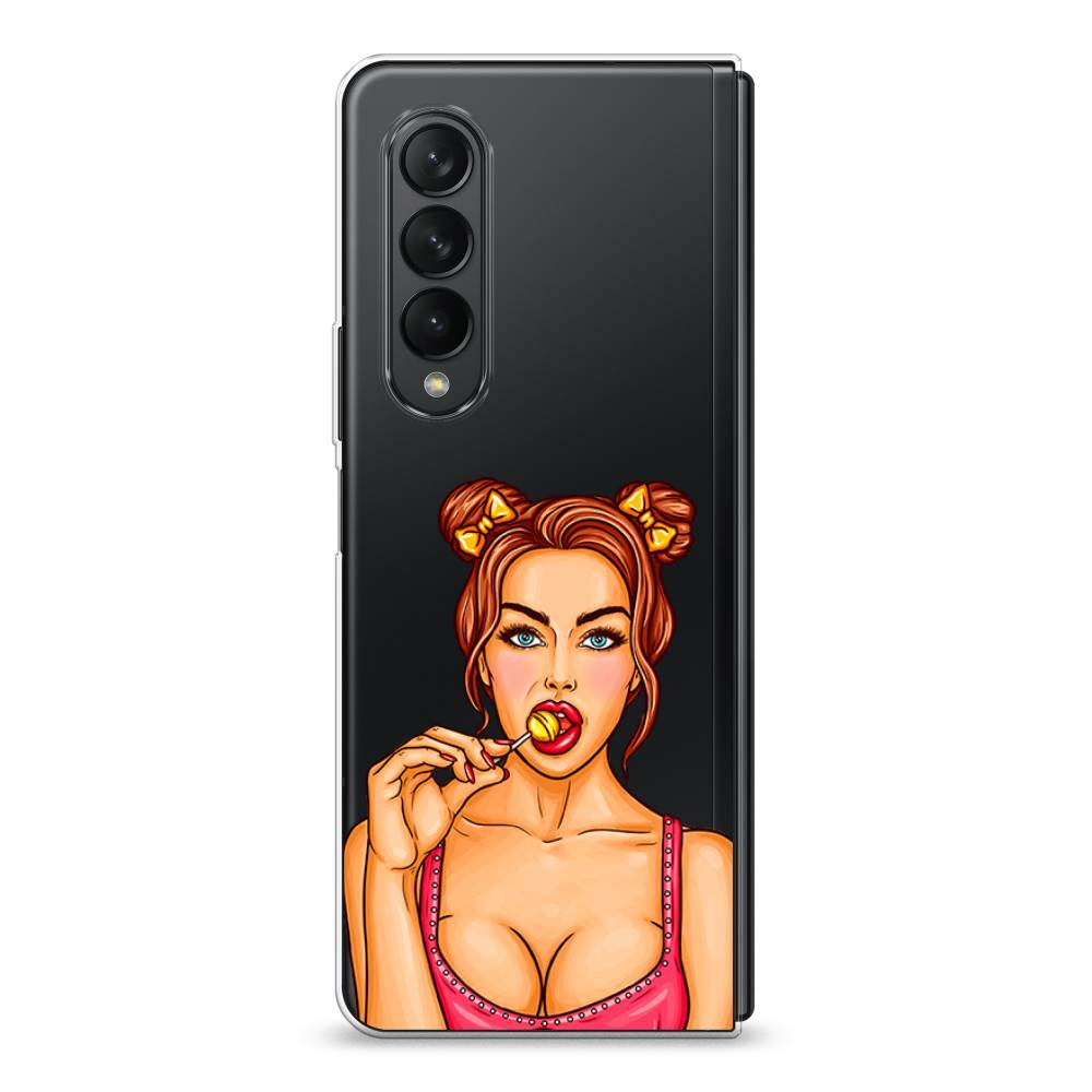 

Чехол Awog на Samsung Galaxy Z Fold 3 / Самсунг Z Fold 3 "Вкусный леденец", Бежевый;коричневый;розовый, 2103650-7